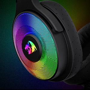 Redragon H350 RGB Wired Dynamic RGB Backlight Dynamic RGB Backlight Gaming Headset 50MM Drivers Over-Ear Headphones