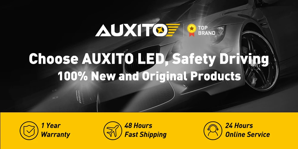 AUXITO H4 HB2 LED Motorcycle Headlamp Bulb CANBUS Lights Hi Lo Beam CSP Chip Motorbike 9003 Mini Lamp Wireless 6000K 1PC