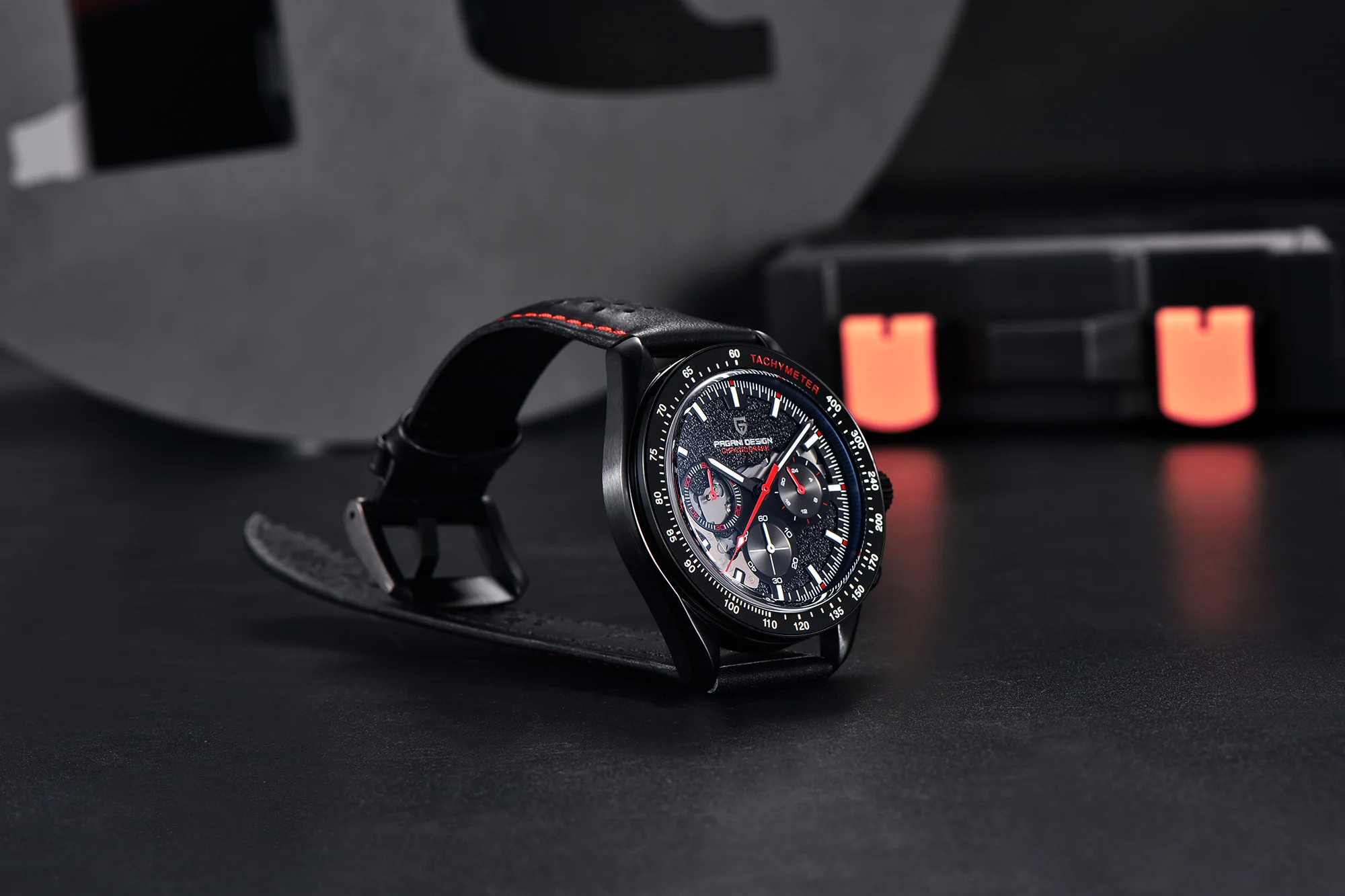 PAGANI DESIGN 2025 New Moon Dark Men's Watches Luxury Quartz Watch Men Skeleton Sport Chronograph AR Sapphire glass Wrist Watch