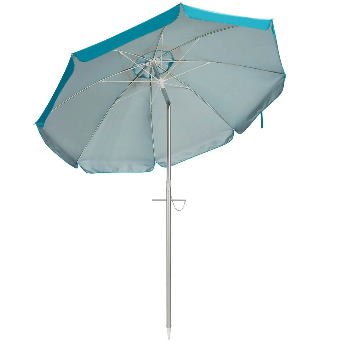 6.5FT Patio Beach Umbrella Sun Shade Tilt Aluminum Sports Portable W/Carry Bag