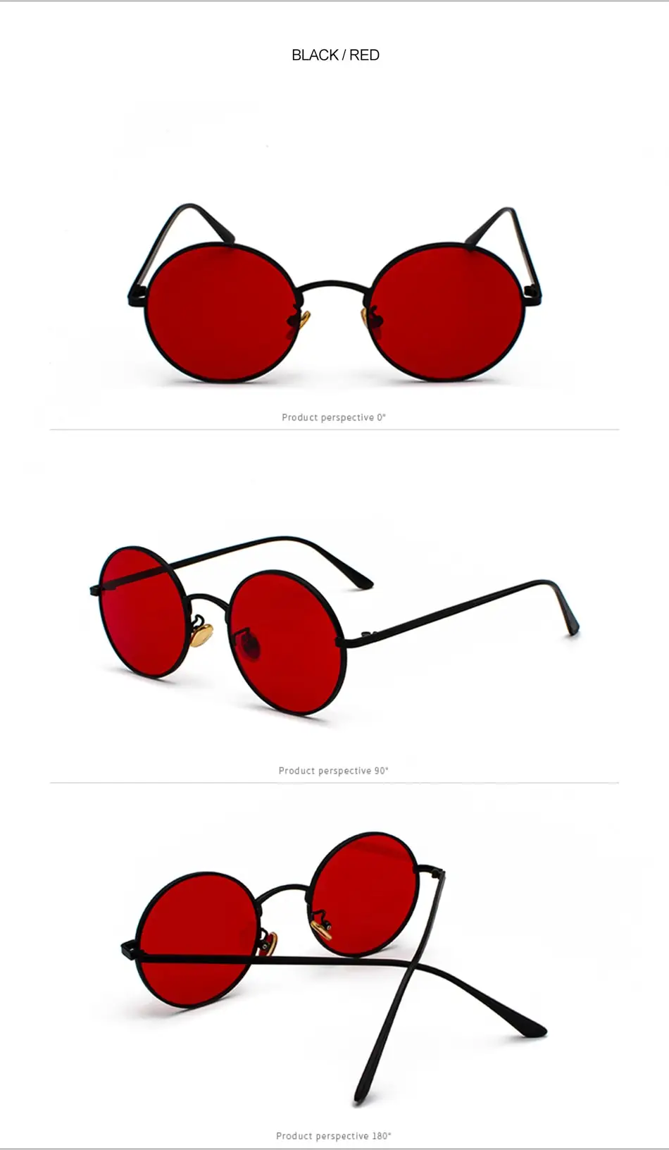 SPLOV Vintage Men Sunglasses Women Retro Punk Style Round Metal Frame Colorful Lens Sun Glasses Fashion Eyewear Gafas Sol Mujer