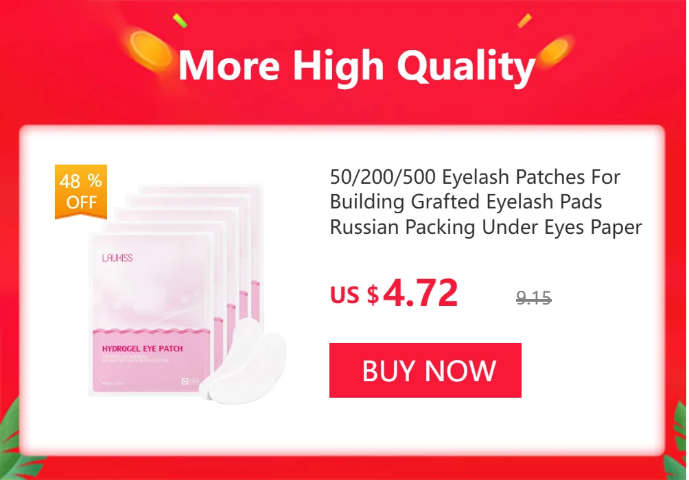 50/500/1000pcs Gel Patches for Eyelashes Building Eyelash Extension Under Eye Pads Lash Stickers Tools Wholesale LAUKISS