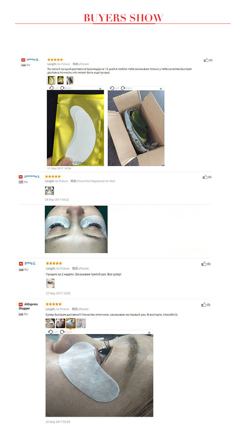 50/500/1000pcs Gel Patches for Eyelashes Building Eyelash Extension Under Eye Pads Lash Stickers Tools Wholesale LAUKISS