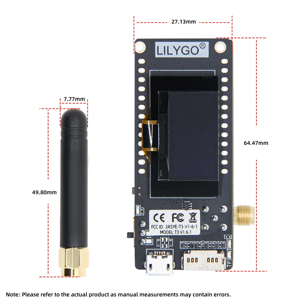 LILYGO® TTGO LoRa32 V2.1 & T3 V1.6.1 Development Board 433/868/915Mhz ESP32 LoRa 0.96 Inch OLED Bluetooth WIFI Wireless Module