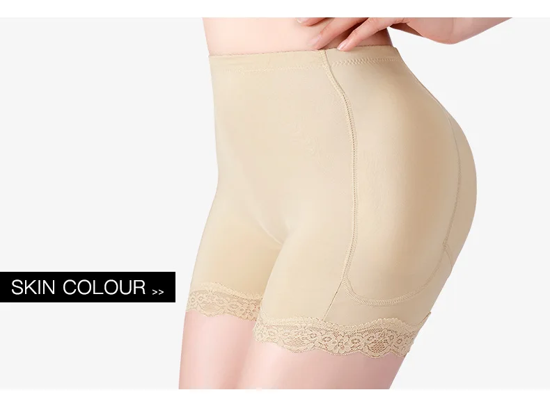 LILVIGOR Padded Underwear for Women Butt Lifter Seamless Booty Pads Butt Enhancer Panties Lace Shapewear Boyshorts