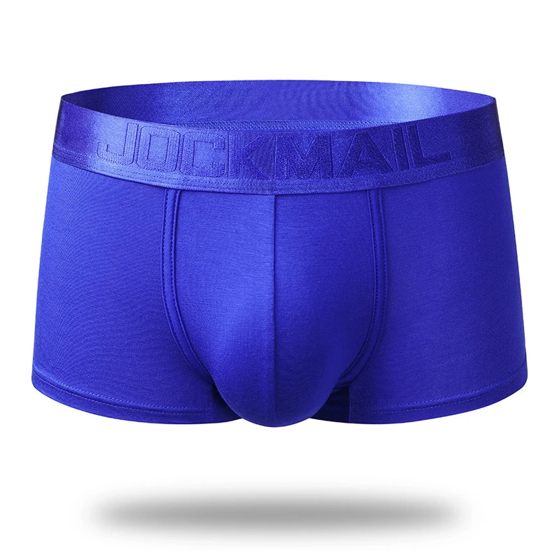 JOCKMAIL Brand Male Panties Breathable Cuecas Boxers Modal Solid Men Underwear U Convex Sexy Underpants Homewear Boxershorts Men