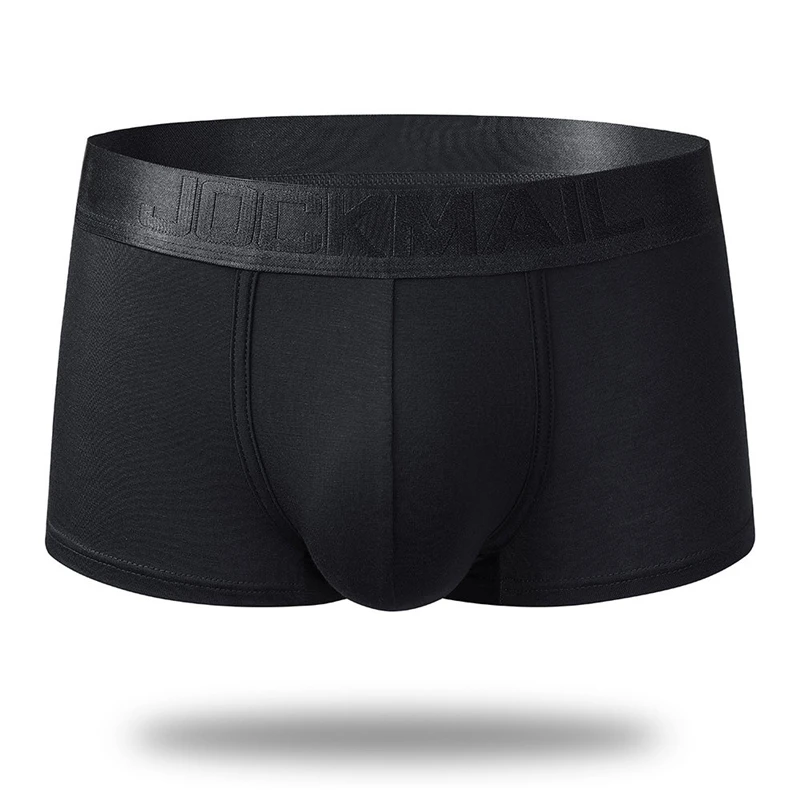 JOCKMAIL Brand Male Panties Breathable Cuecas Boxers Modal Solid Men Underwear U Convex Sexy Underpants Homewear Boxershorts Men