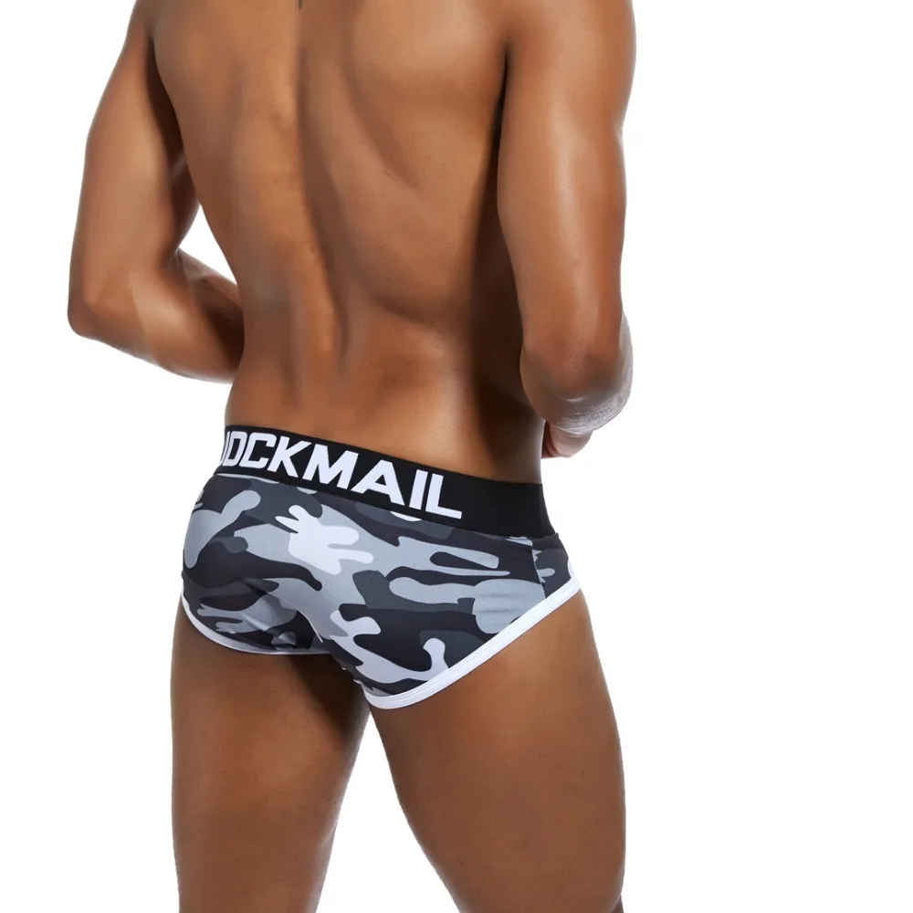 JOCKMAIL Brand Camouflage Printed Men Underwear cueca masculina Sexy U Convex Men briefs calzoncillos hombre slips Male Panties