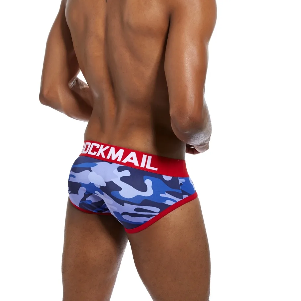 JOCKMAIL Brand Camouflage Printed Men Underwear cueca masculina Sexy U Convex Men briefs calzoncillos hombre slips Male Panties
