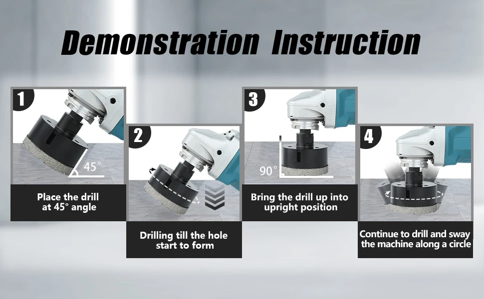 5-130mm M14 Thread Dry Vacuum Brazed Marble Masonry Hole Saw Opener Diamond Drilling Core Bit For Ceramic Tile Granite Marble