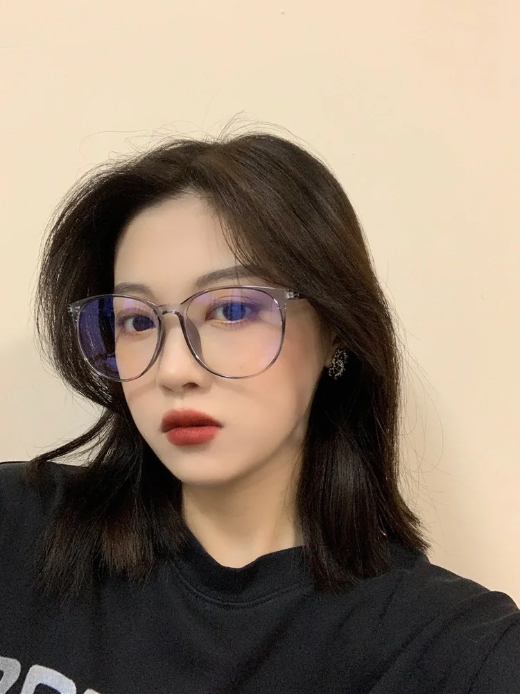Transparent Computer Glasses Frame Women Men Anti Blue Light Round Eyewear Blocking Glasses Optical Spectacle Eyeglass