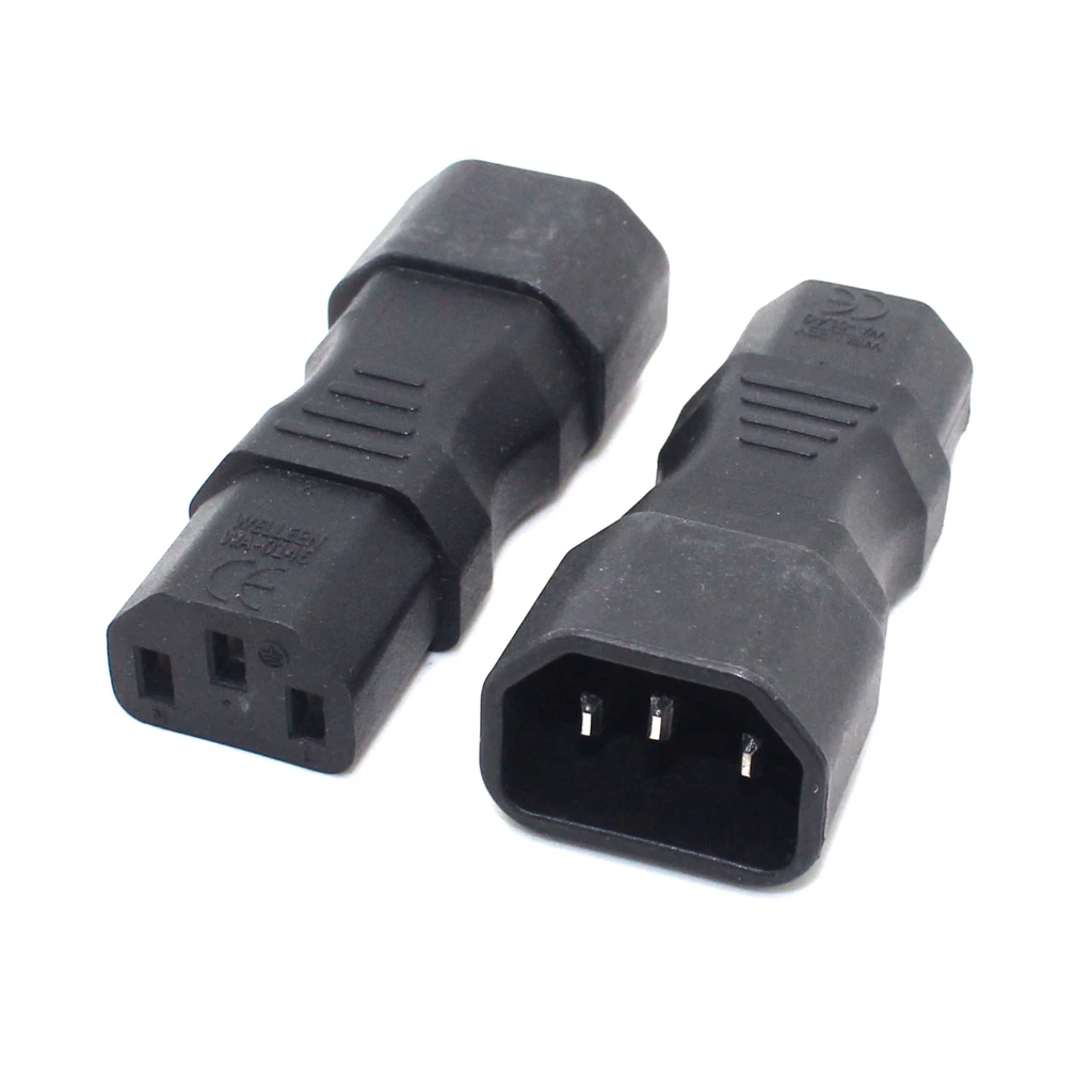 IEC60320 C13 Angle Converter Angle Extension Cable C13 to C14 PDU Angle Power Cables Male to Female AC Power Cord 10A 250V