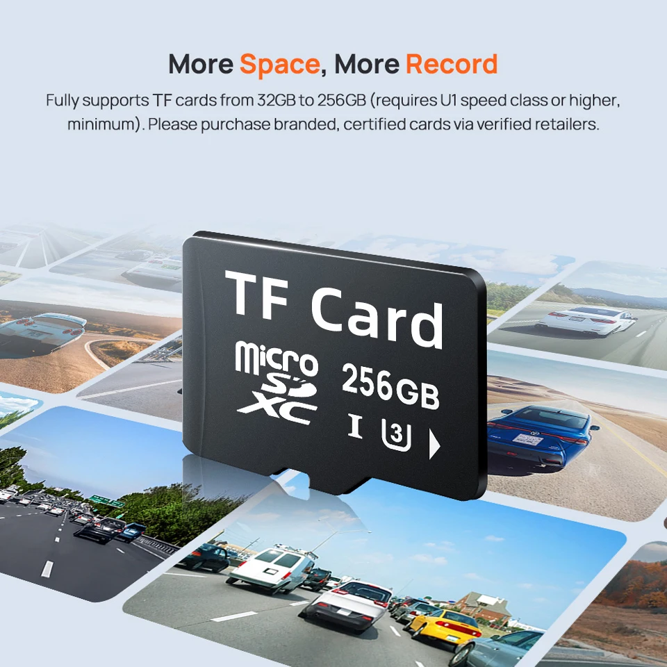 70mai Rearview Dash Cam S410 9.35" Mirror Display Front 2K Rear 1080P F1.55 Aperture Supercapacitor 24/7 Protection 70mai S410