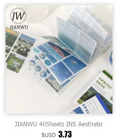 JIANWU 30 sheets Romantic Scenery Series Stickers Cool World Sky Forest Planet DIY Journal Sticker Stationery School Supplies