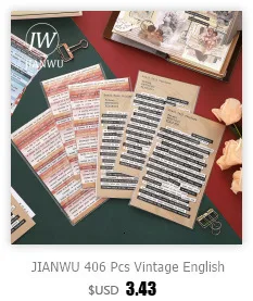JIANWU 30 sheets Romantic Scenery Series Stickers Cool World Sky Forest Planet DIY Journal Sticker Stationery School Supplies