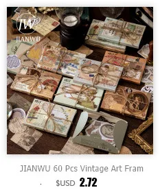 JIANWU 30 sheets Romantic Scenery Series Stickers Cool World Sky Forest Planet DIY Journal Sticker Stationery School Supplies