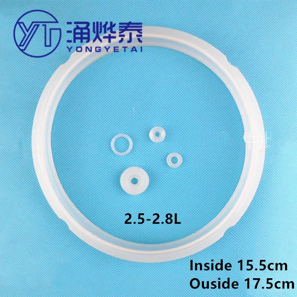 YYT 22cm Inner Diameter Silicone Sealing Ring Universal Electric Pressure Cooker Gasket for 5L-6L Pots High-Quality Rubber