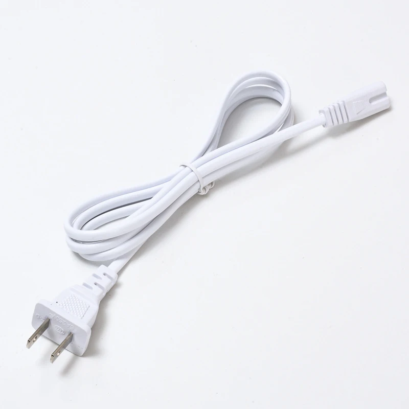 2 Pin Prong US EU to C7 C8 Extension Cable LED Light Power Cord American European Figure 8 Laptop Power Cable For PS4 1.5M 0.6M