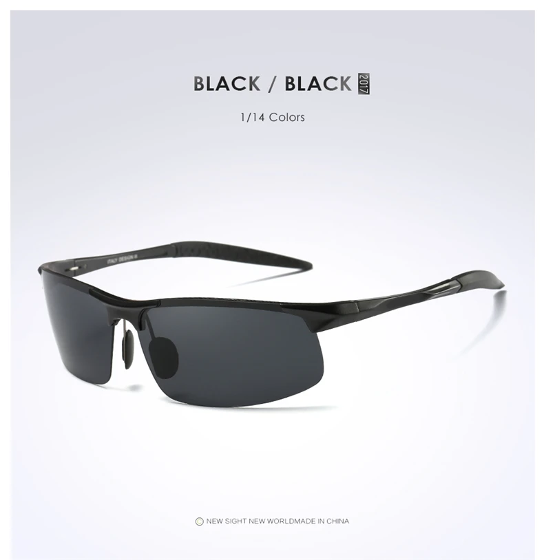 Aluminum Magnesium Men Polarized Sunglasses Aviation Driving Sun Glasses Male Sport Sunglasses lunette soleil homme oculos