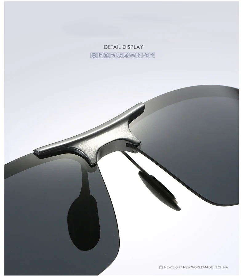 Aluminum Magnesium Men Polarized Sunglasses Aviation Driving Sun Glasses Male Sport Sunglasses lunette soleil homme oculos