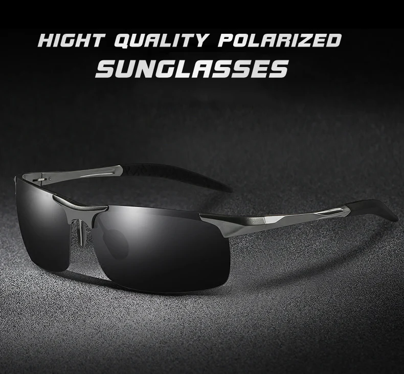 Aluminum Magnesium Men Polarized Sunglasses Aviation Driving Sun Glasses Male Sport Sunglasses lunette soleil homme oculos