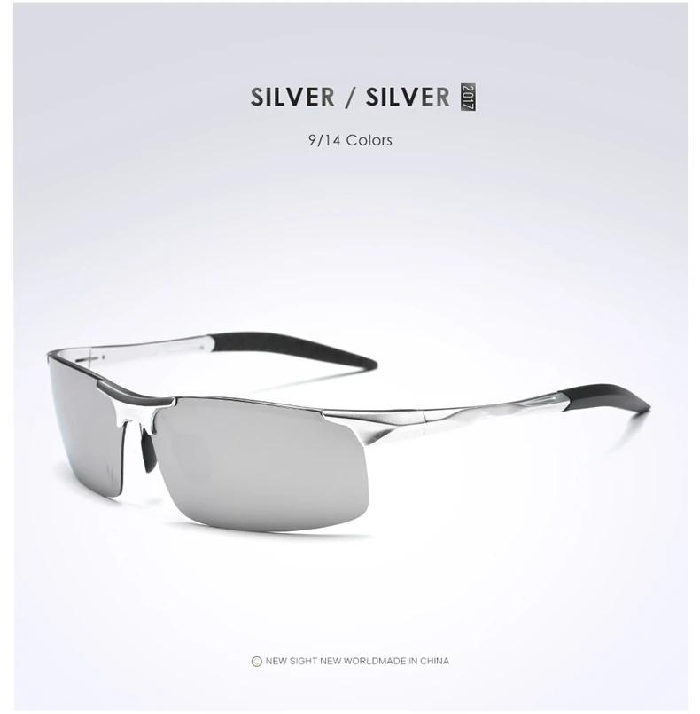 Aluminum Magnesium Men Polarized Sunglasses Aviation Driving Sun Glasses Male Sport Sunglasses lunette soleil homme oculos