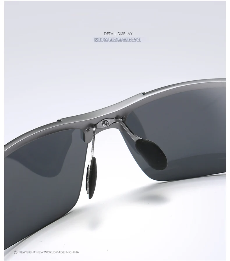 Aluminum Magnesium Men Polarized Sunglasses Aviation Driving Sun Glasses Male Sport Sunglasses lunette soleil homme oculos