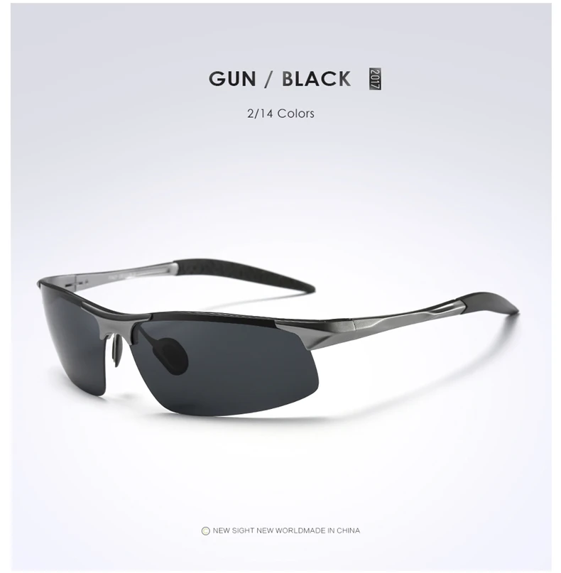 Aluminum Magnesium Men Polarized Sunglasses Aviation Driving Sun Glasses Male Sport Sunglasses lunette soleil homme oculos