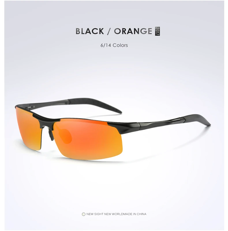 Aluminum Magnesium Men Polarized Sunglasses Aviation Driving Sun Glasses Male Sport Sunglasses lunette soleil homme oculos