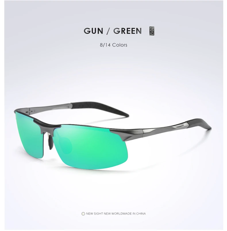 Aluminum Magnesium Men Polarized Sunglasses Aviation Driving Sun Glasses Male Sport Sunglasses lunette soleil homme oculos