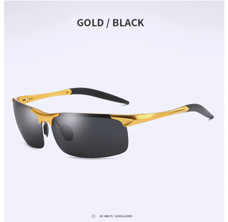 Aluminum Magnesium Men Polarized Sunglasses Aviation Driving Sun Glasses Male Sport Sunglasses lunette soleil homme oculos