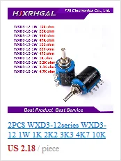 5 Sets WH148 1K 10K 20K 50K 100K 500K Ohm 15mm 3 Pin Linear Taper Rotary Potentiometer Resistor for Arduino with AG2 White cap