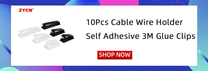 20/100PCS Cable Tie Mount Adjustable Clips Self Adhesive Strap Fix Holder Plastic Network Wire Power Cord Car Organizer Clamp