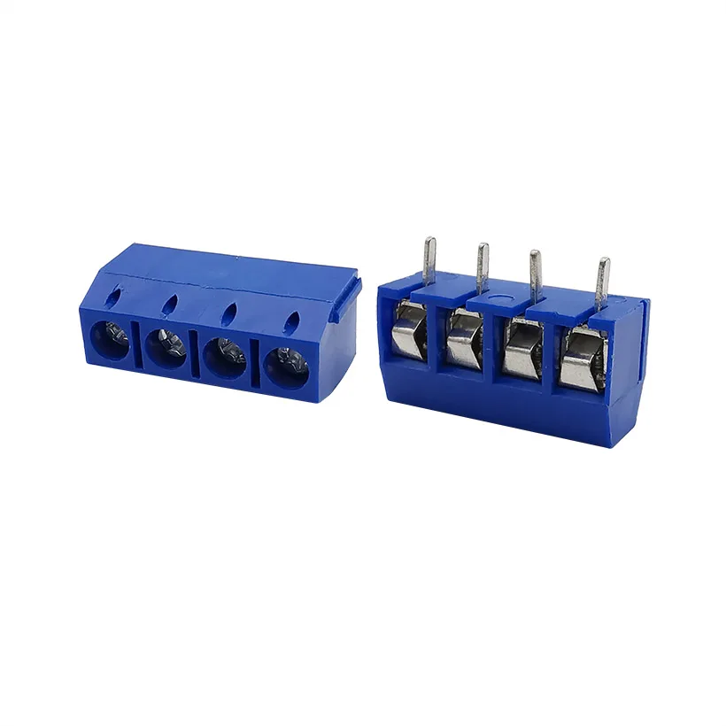 KF301 2P 3P 4P 5mm Screw Wire Terminal Block KF301-2P KF301-3/4P Pitch 5.0mm Straight Pin Spliceable Plug-in PCB Cable Connector