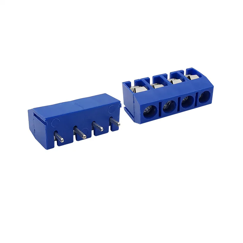 KF301 2P 3P 4P 5mm Screw Wire Terminal Block KF301-2P KF301-3/4P Pitch 5.0mm Straight Pin Spliceable Plug-in PCB Cable Connector