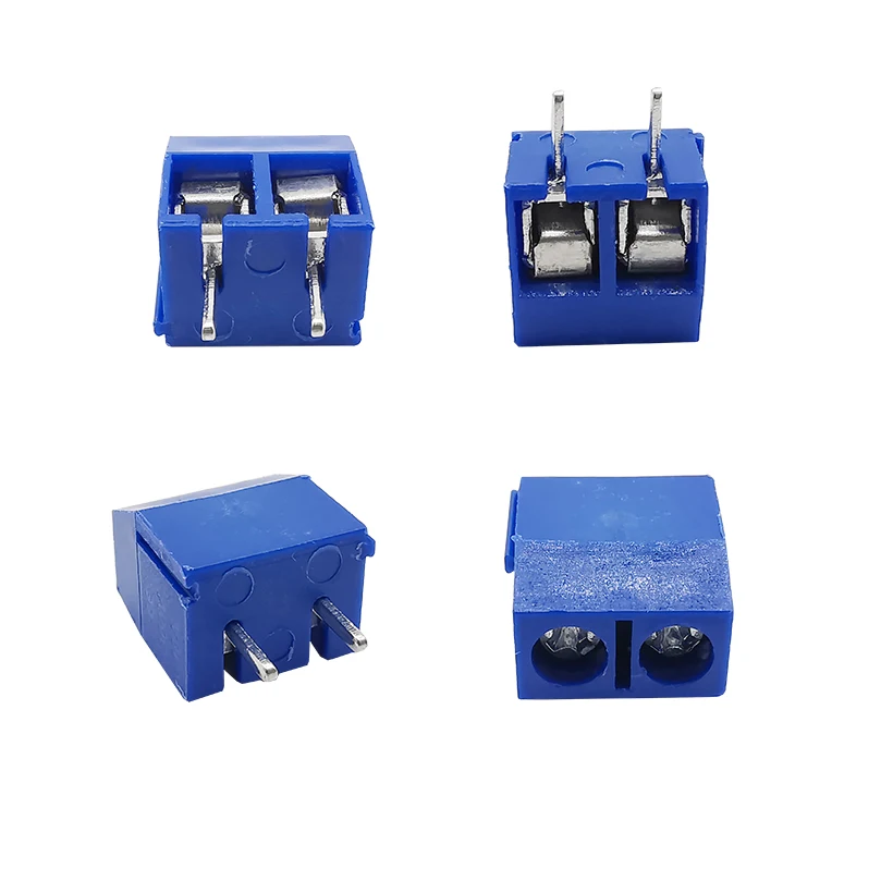 KF301 2P 3P 4P 5mm Screw Wire Terminal Block KF301-2P KF301-3/4P Pitch 5.0mm Straight Pin Spliceable Plug-in PCB Cable Connector