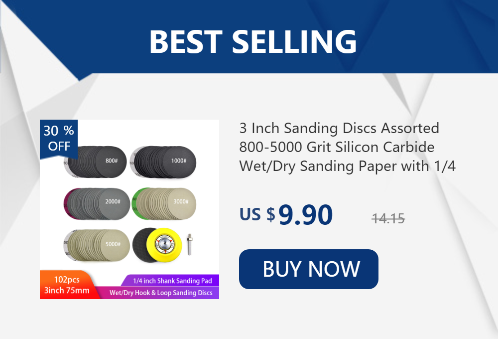 2inch 50mm Sanding Discs Round Shape Sandpaper 60-2000 Grit Hook Loop Sand Paper Abrasive Polishing Tool for Polishing Wood