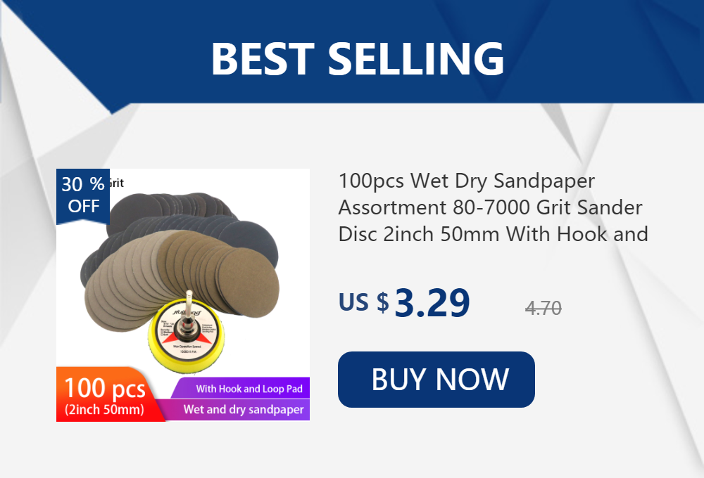 2inch 50mm Sanding Discs Round Shape Sandpaper 60-2000 Grit Hook Loop Sand Paper Abrasive Polishing Tool for Polishing Wood