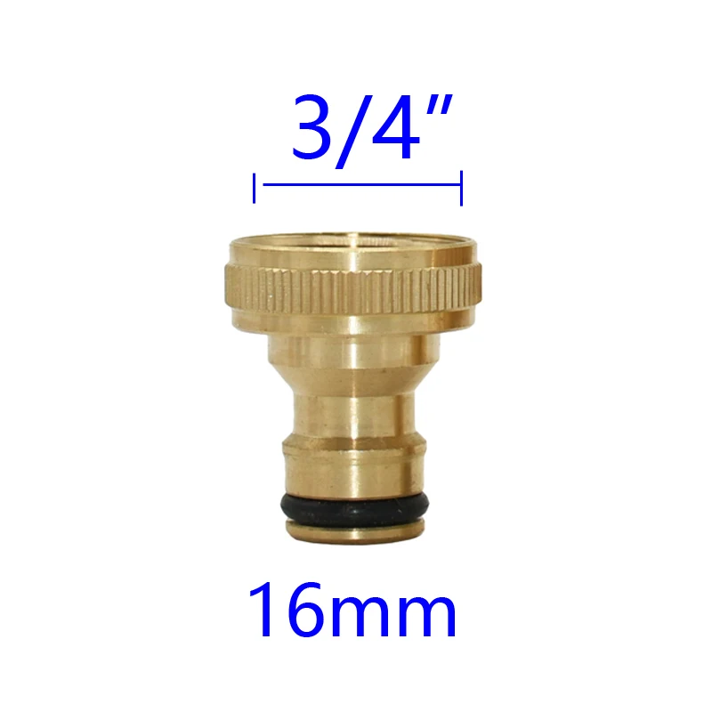 1/2" 3/4" 1" Thread Brass Quick Connector Garden Watering Adapter Drip Irrigation Copper Hose Quick Connector Fittings 1 Pcs