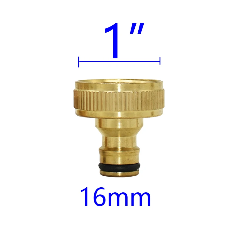 1/2" 3/4" 1" Thread Brass Quick Connector Garden Watering Adapter Drip Irrigation Copper Hose Quick Connector Fittings 1 Pcs
