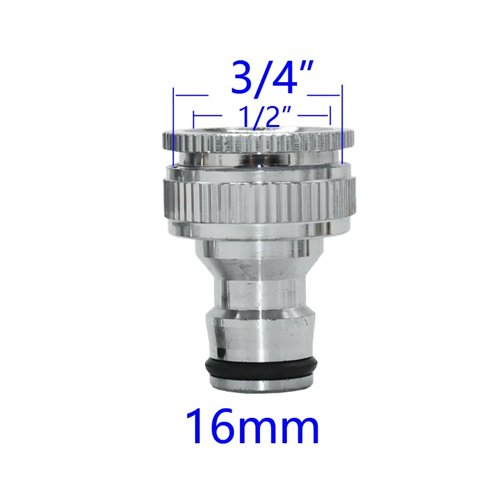 1/2" 3/4" 1" Thread Brass Quick Connector Garden Watering Adapter Drip Irrigation Copper Hose Quick Connector Fittings 1 Pcs