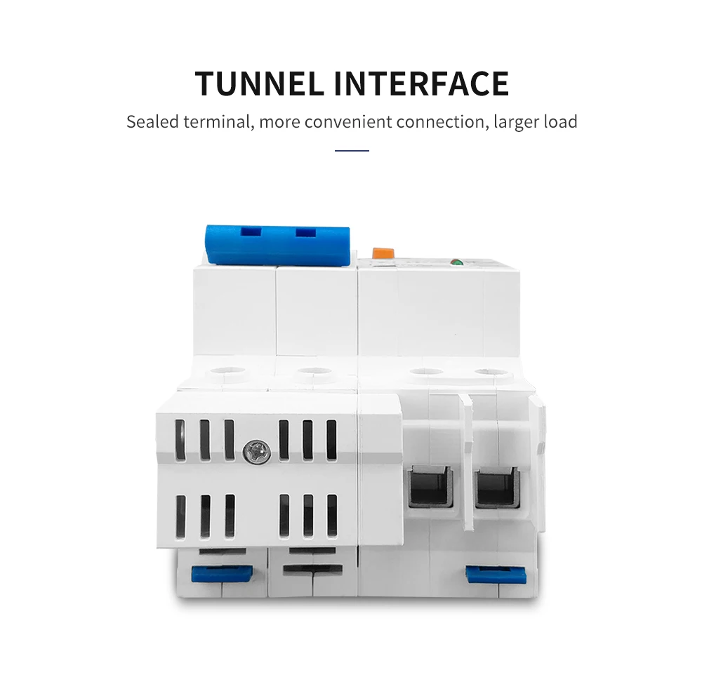 TOMZN Residual Current Circuit Breaker Main Switch With Surge Protector RCBO MCB With Lightning Protection SPD