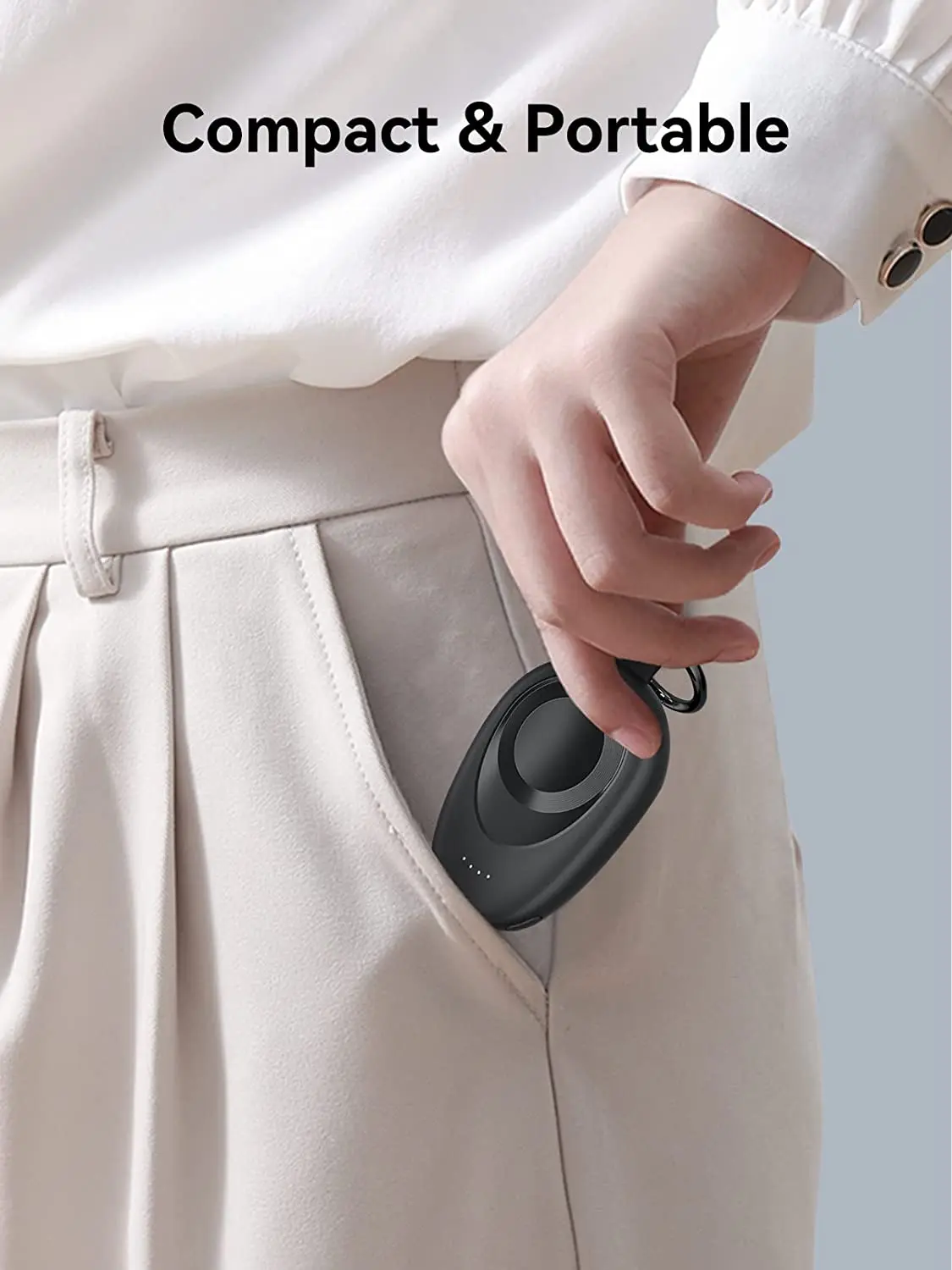 Portable Charger for Apple Watch Series 9/8/7/6/5/4/3/2/SE/Ultra Travel Power Bank Wireless Keychain Charger Watch Spare Battery