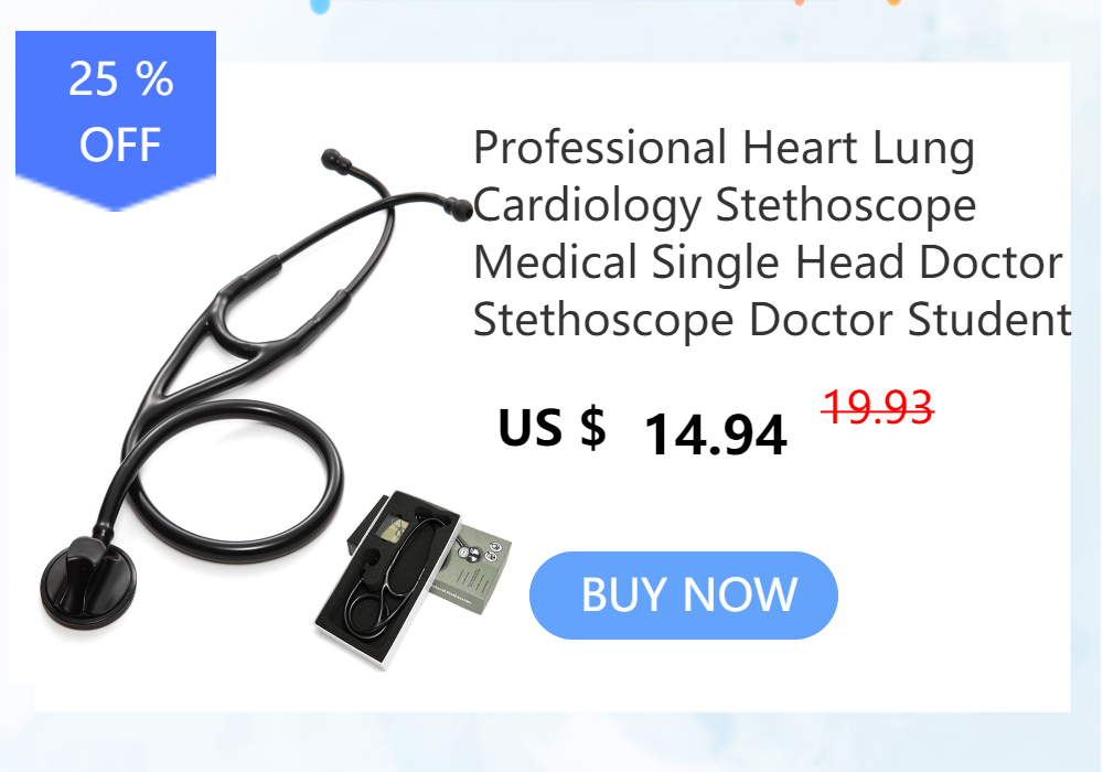 Deluxe Dual Head Medical Stethoscope Doctor Cardiology Stethoscope Professional Doctor Stethoscope Medical Devices for Nurse Vet