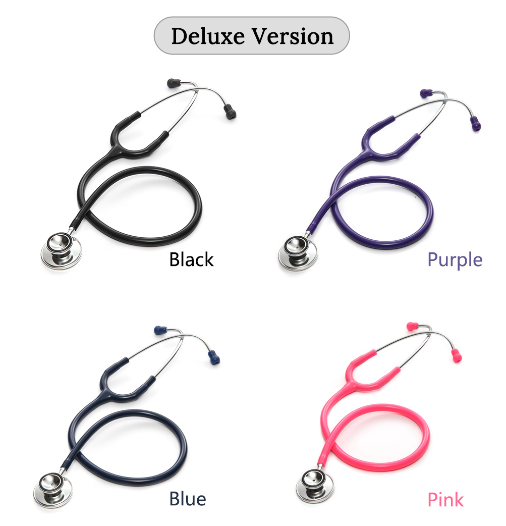 Deluxe Dual Head Medical Stethoscope Doctor Cardiology Stethoscope Professional Doctor Stethoscope Medical Devices for Nurse Vet