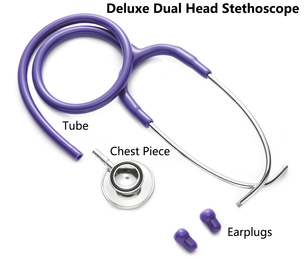 Deluxe Dual Head Medical Stethoscope Doctor Cardiology Stethoscope Professional Doctor Stethoscope Medical Devices for Nurse Vet