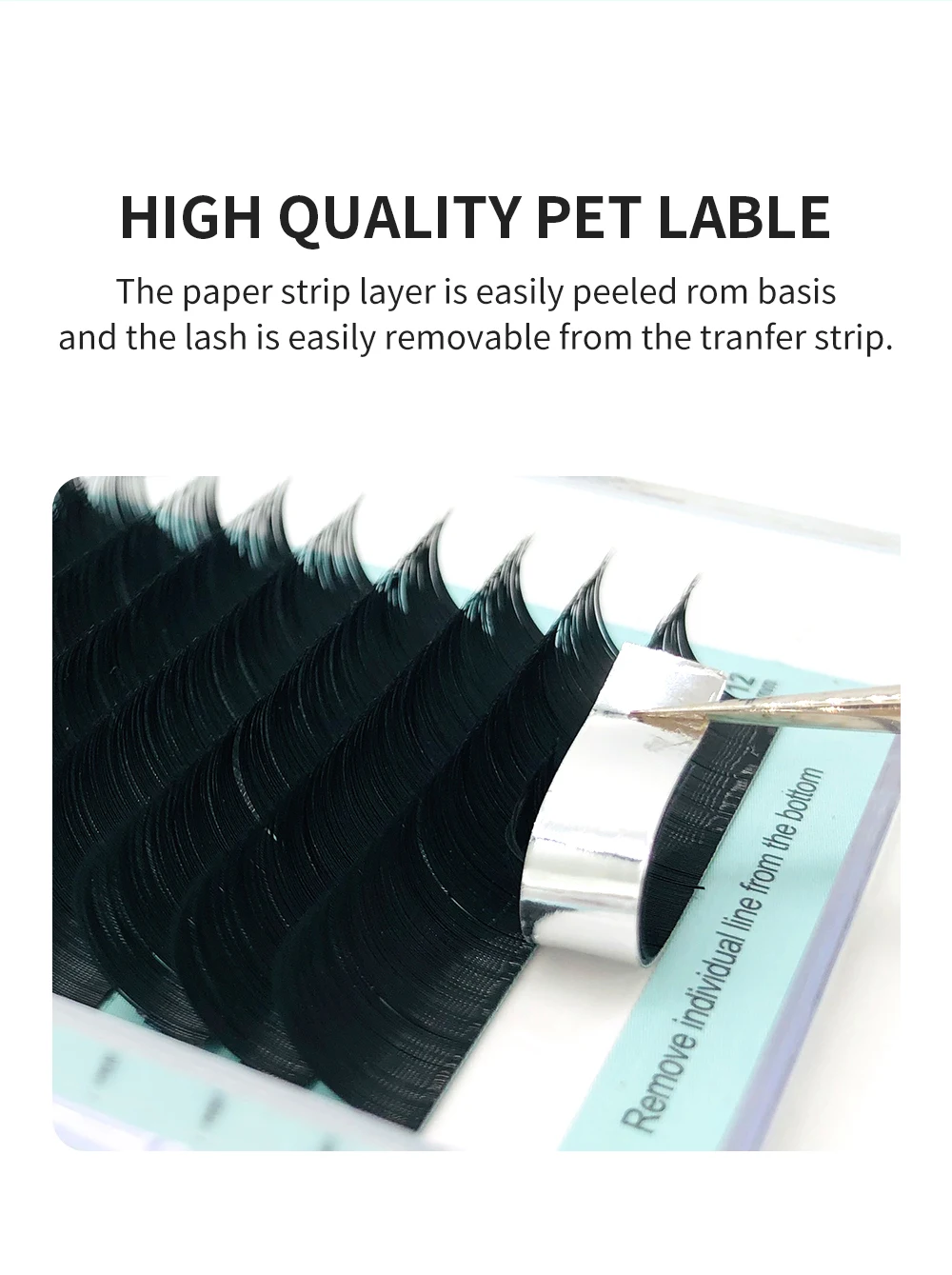 NATUHANA Personal False Eyelashes, Natural PBT Eyelash Extension, Synthetic Eyelashes, Cosmetic Supplies, B, C,D, Curl Eyelashes