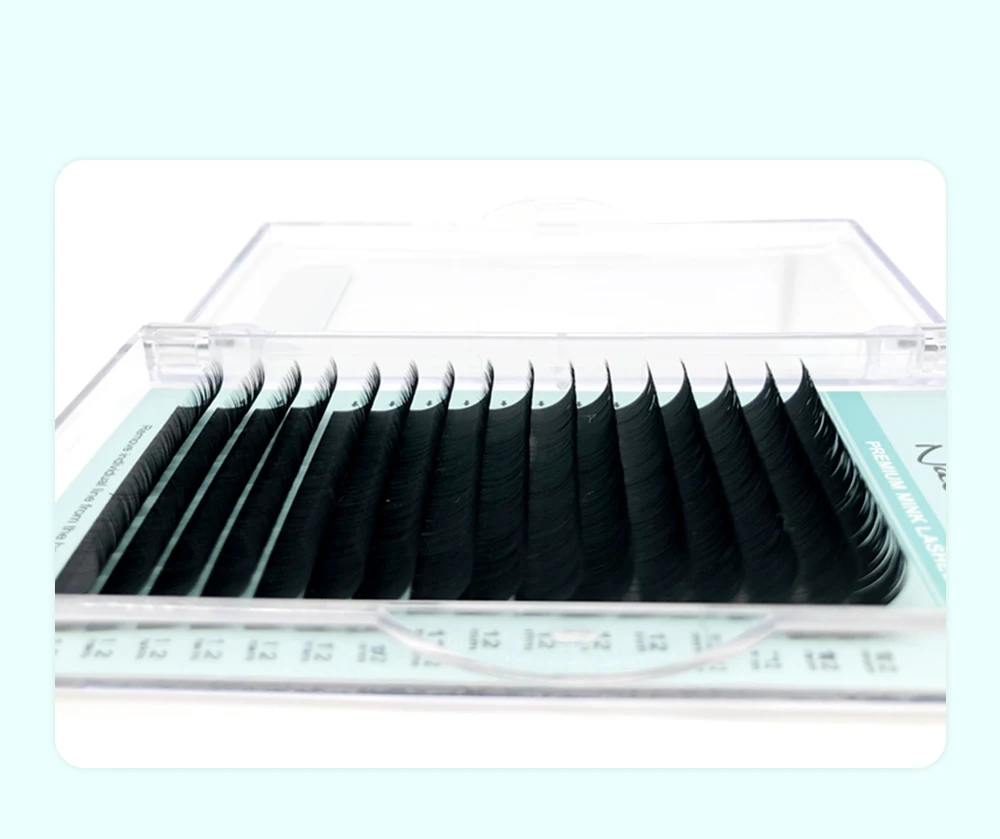 NATUHANA Personal False Eyelashes, Natural PBT Eyelash Extension, Synthetic Eyelashes, Cosmetic Supplies, B, C,D, Curl Eyelashes