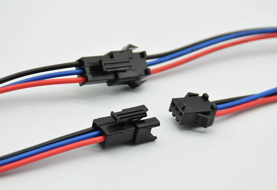 5pairs/10pcs 2pin 3pin 4pin JST LED Connectors 15cm Long Male and Female Connector for 3528 5050 WS2811 WS2812 LED Strip Tape