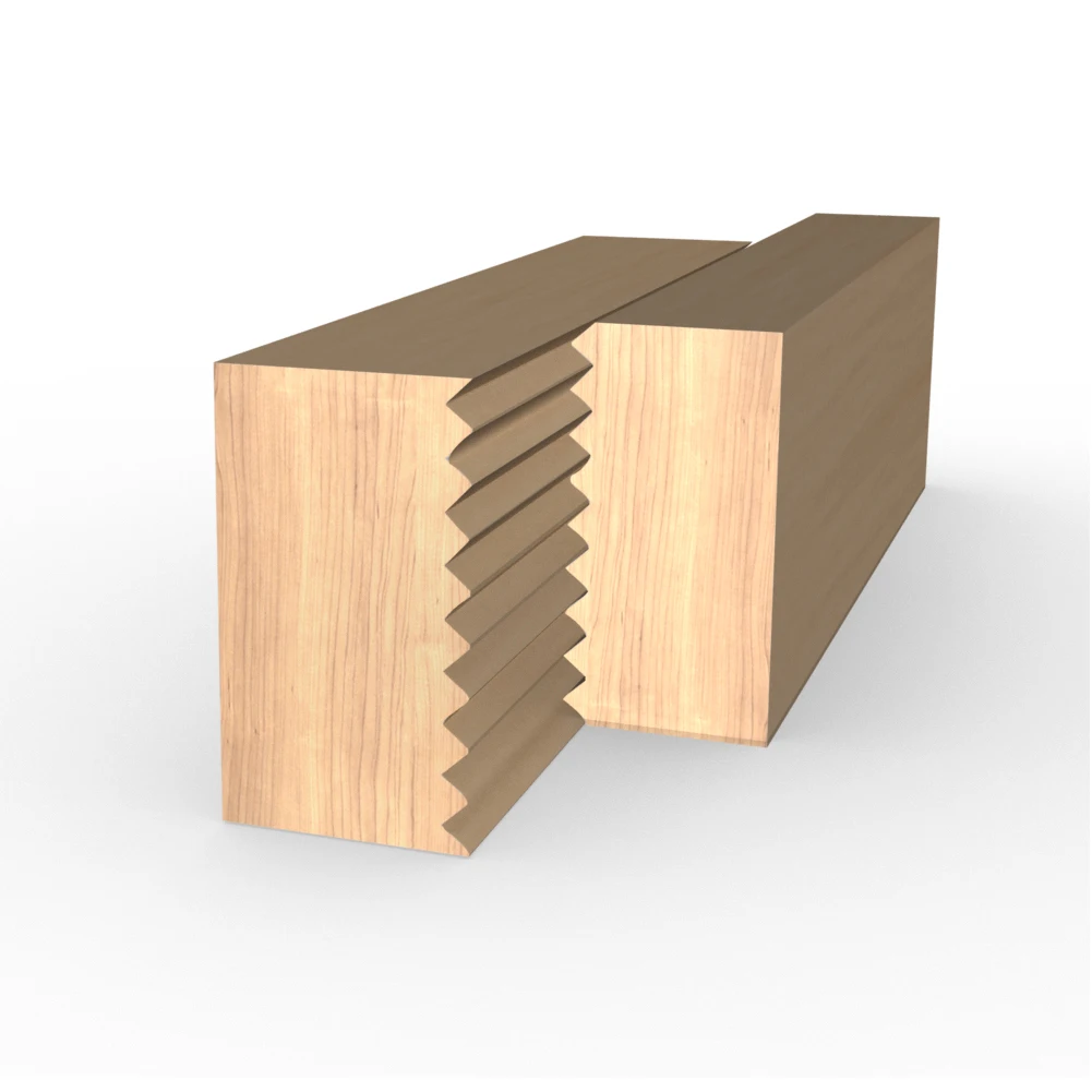8mm Shank Raised panel"V"joint Bits Finger Joint Glue Milling Cutter for Wood Tenon Woodwork Cone Tenon Milling Tenoning Machine